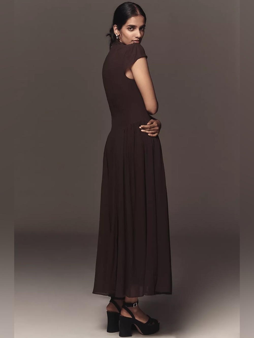 Reformation Maven Midi Dress 2 NWT $278 Mole - Picture 10 of 10